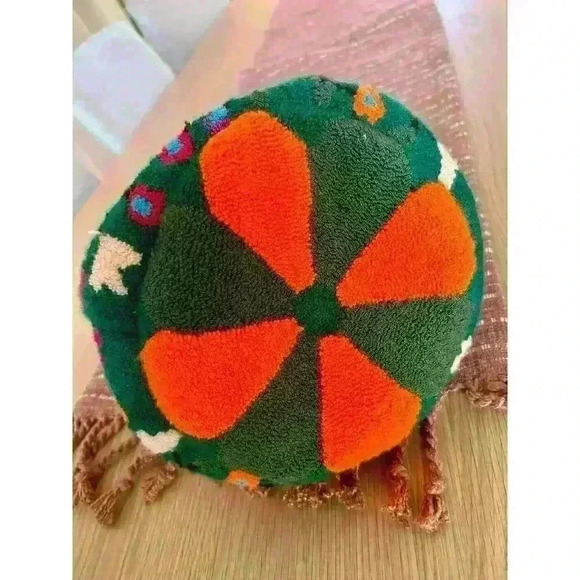 Handmade Needle Punch Drawstring Bucket Bag - Picture 8 of 10